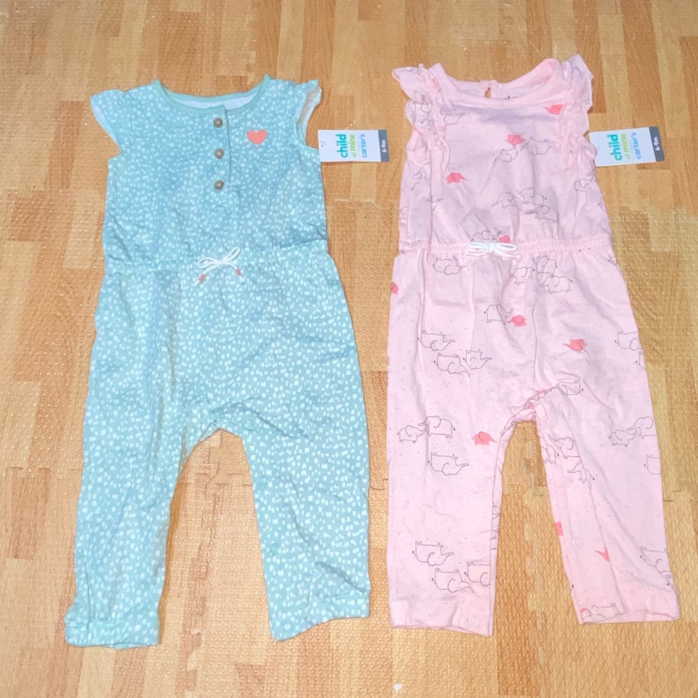 Baby Girls Romper Lot 6-9 months!